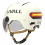 Dviračio šalmas Livall L23 baltas 54–58 cm su integruotais LED ir SOS funkcijomis