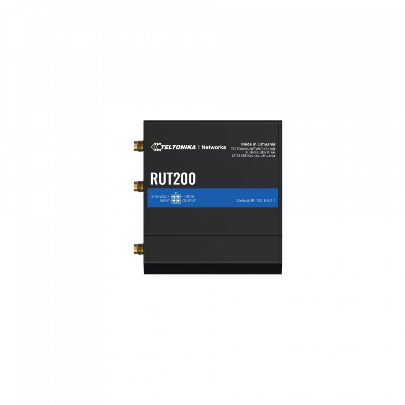 Teltonika RUT200 LTE Cat 4 maršrutizatorius | 802.11n | 2x Ethernet LAN 10/100 Mbit/s