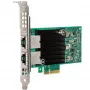 Intel X550T2 – dviejų prievadų tinklo adapteris RJ-45, Cat6 iki 55 m, Cat6A iki 100 m, PCIe 3.0 (X550T2G1P5)