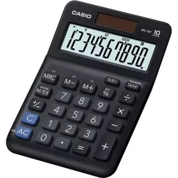 Pagrindinis skaičiuotuvas Casio MS-10F stalinis 10 skaitmenų juodas