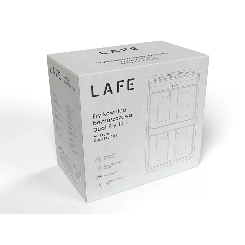 Lafe 47476 Oro gruzdintuvė Dual Fry 10L