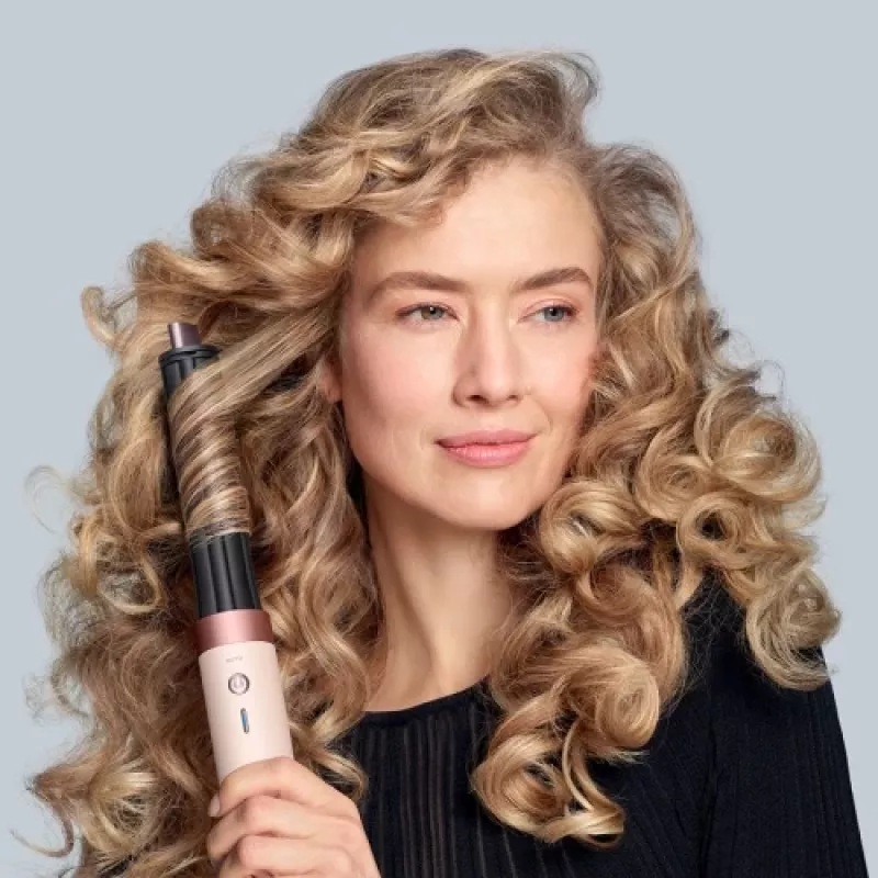 Dyson Airwrap Coanda2x Straight + Wavy Multistyler kreminė/rožinis auksas, 1700 W (pažeista pakuotė)
