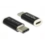 Delock USB-C (vyriškas) į Micro-USB B (moterišką) adapteris, USB 3.1, juodas (65678)