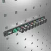 Wera 1/2 colio magnetinė juosta 9 dalių antveržtuvų lizdų rinkinys
