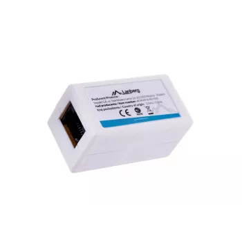 LANBERG lyties keitiklis RJ-45 į RJ-45, moteriškas–moteriškas, U/UTP Cat5e, baltas