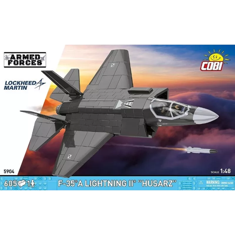 Konstruktorius Cobi F-35A Lightning II — 605 dalių, mastelio modelis