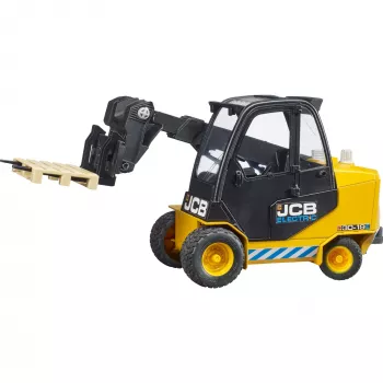 Žaislinis šakinis krautuvas BRUDER JCB Teletruk – ABS, nuo 3 metų, juodai geltonas