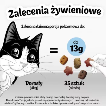 Felix Party Mix Ocean Mix skanėstai katėms 60 g – jūros gėrybių skonio traškūs kąsneliai suaugusioms katėms