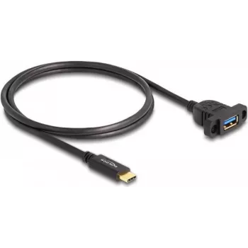 DeLOCK SuperSpeed USB 10 Gbps laidas USB Type-C kištukas į USB Type-A lizdą 1 m juodas