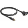 DeLOCK SuperSpeed USB 10 Gbps laidas USB Type-C kištukas į USB Type-A lizdą 1 m juodas