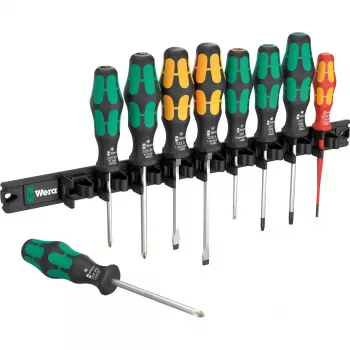 Wera 9650 magnetinis bėgelis Kraftform atsuktuvų rinkinys, 9 dalių (05051012001)