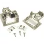 Harting D-SUB korpusas, 9 kontaktų, plastikinis, 45°, pilkas, 09 67 009 0573, 1 vnt.