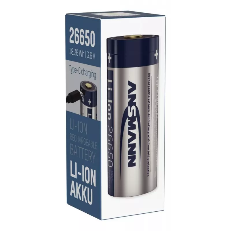 Įkraunama baterija Ansmann 1307-0012 Ličio jonų 3.6 V 26650