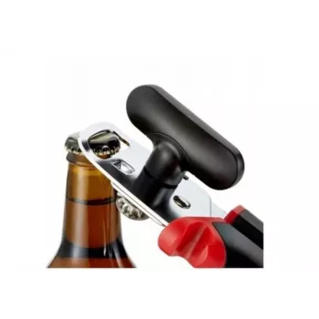 Dangtelių atidarytuvas Tefal K20705, ergonomiškas dizainas, lengvas sukibimas, juodas, 464 g, tinka plauti indaplovėje
