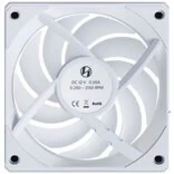 120 mm belaidis reversinis kompiuterio ventiliatorius Lian Li UNI FAN CL, baltas, modelis 12RCL1W3W