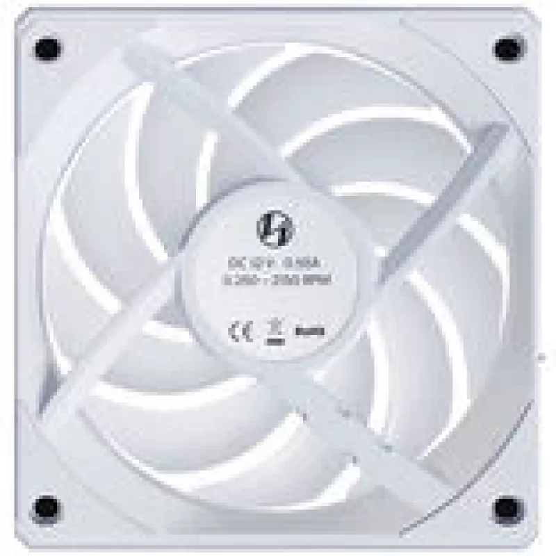 120 mm belaidis reversinis kompiuterio ventiliatorius Lian Li UNI FAN CL, baltas, modelis 12RCL1W3W