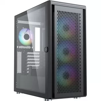 PC korpusas Silentware Air 100 Black – mid-tower ATX korpusas, juodas