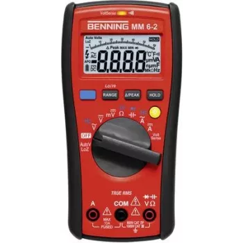 Benning MM 6-2 + SDT 1 skaitmeninis rankinis multimetras CAT III 1000 V, CAT IV 600 V, rodmuo (skaičius): 6000 (044087)