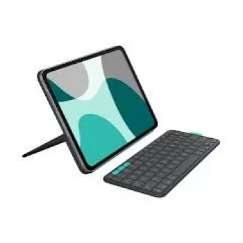 LOGITECH Flip Folio Graphite (FR) (920-013398) – Belaidis klavišų rinkinys su dėklu iPad