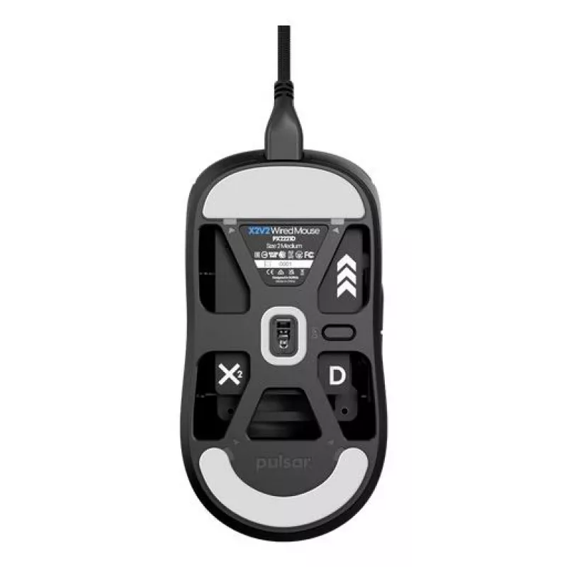 Pulsar PX2221D juoda optinė USB pelė X2/MEDIUM
