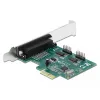 DeLOCK PCIe 1.1 Low-Profile adapteris lygiagrečiam ir nuosekliam prievadui – 1x LPT + 2x RS-232 (90413)