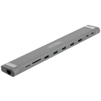 DeLOCK USB Type-C plona dokavimo stotelė 4K HDMI USB 3.2 Gen 1 LAN SD PD 3.0