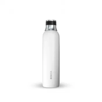 Brita 1046738 karbonizavimo butelis gazuotam vandeniui, nerūdijantis plienas, 650 ml, 77 mm skersmuo, 278 mm aukštis