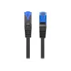 LANBERG PATCHCORD S/FTP CAT.6A 2M JUODAS LSZH