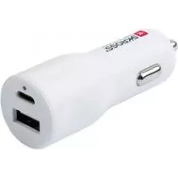 SKROSS Dvigubas automobilinis įkroviklis 20W PD baltas (SKCHCA0120WPDCN)