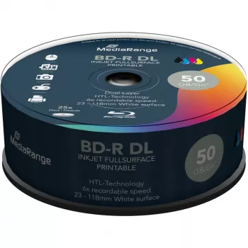 BD-R DL MediaRange MR510 50 GB 25 vnt. dėžutėje
