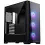 PHANTEKS Eclipse G370A kompiuterio korpusas, Midi bokštas, SSI-EEB, RGB, grūdintas stiklas – su 3x 120 mm ventiliatoriais, juodas