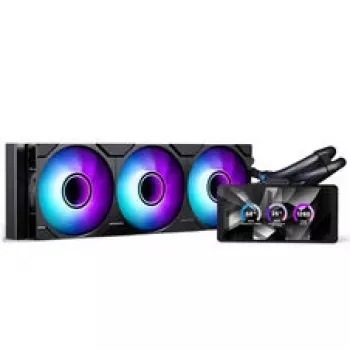 Phanteks Glacier One 360M25 LCD skystas aušinimas su 6 colių ekranu – 360 mm, juodas