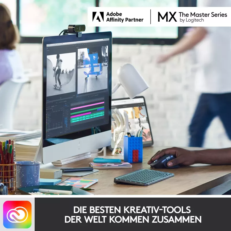 Logitech MX Keys Mini minimalistinė belaidė apšviesta klaviatūra - Rožinė - CENTRAL (DE)