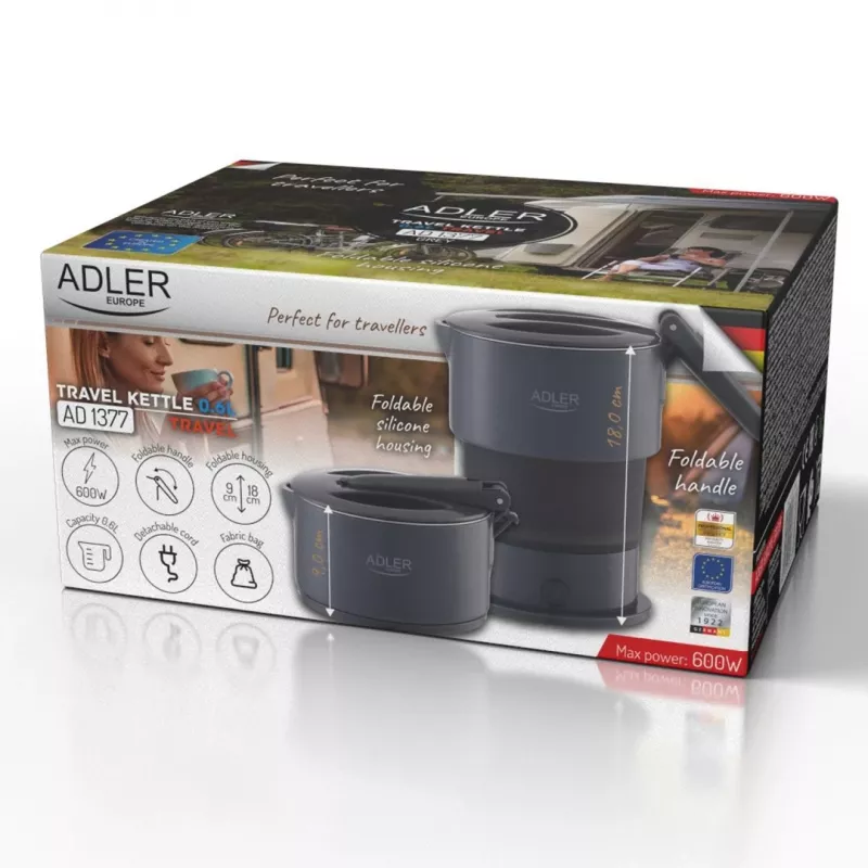 Virdulys Adler AD 1377G, 0,6 L, 600 W, pilkas