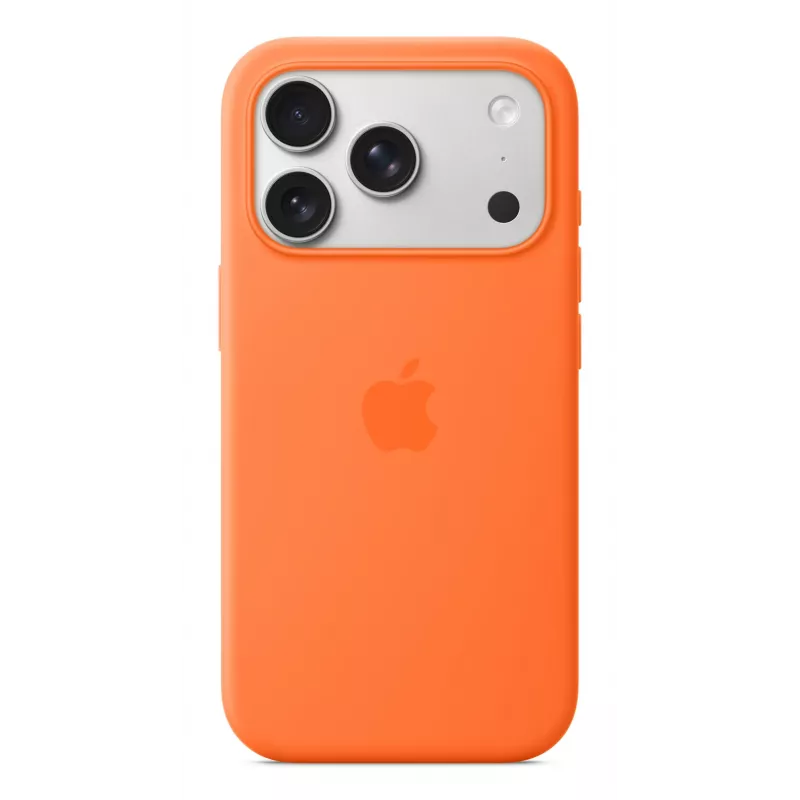 Silicone Dėklas Apple iPhone 17 Pro MagSafe Oranžinis