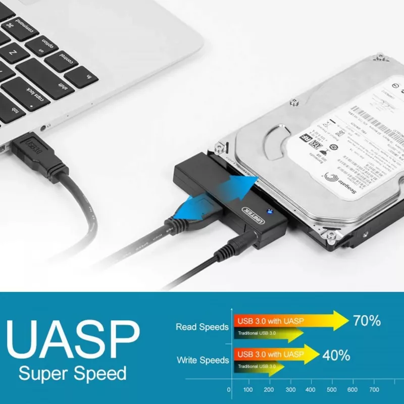 UNITEK Y-1039 sąsajos plokštė, USB kabelis komplekte, 5 Gbit/s, juoda, plug-and-play