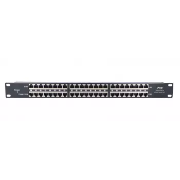 Extralink PoE Injector 24 prievadai 24x 100Mb/s RJ45, montuojamas į stelažą
