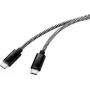 Renkforce USB 2.0 jungiamasis laidas [1x USB 2.0 kištukas C - 1x USB 2.0 kištukas C] 3,00 m juoda/balta (RF-4598412)