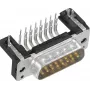 Harting D-SUB korpusas, 15 polių, plastikinis, 45°, pilkas, 09 67 015 0573, 1 vnt.