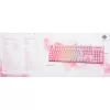 Deltaco GAM-021-RGB-P-DE – pilno dydžio (100%) USB membraninė klaviatūra, QWERTZ išdėstymas, rožinė