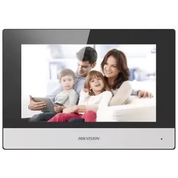 Vaizdo domofonas Hikvision DS-KH6320-TE1, 7 colių liečiamas ekranas, PoE, 1024×600, MicroSD iki 32 GB, Ethernet, Linux