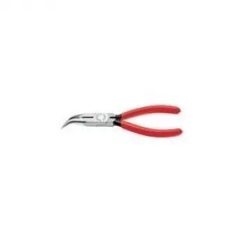 Knipex replės plokščiu galu 160 mm plokščios/apvalios 40 laipsnių, su srieginiu strypu ir rutuliniu gaubteliu