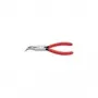 Knipex replės plokščiu galu 160 mm plokščios/apvalios 40 laipsnių, su srieginiu strypu ir rutuliniu gaubteliu