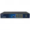 Valdomas 10 prievadų PoE jungiklis ALLNET ALL-SG8610PMJ su 8 PoE+ prievadais ir 2 magistraliniais prievadais