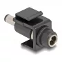 DeLOCK Keystone modulis DC 5,5 x 2,1 mm (moteriškas) į DC 5,5 x 2,5 mm (vyriškas) juodas