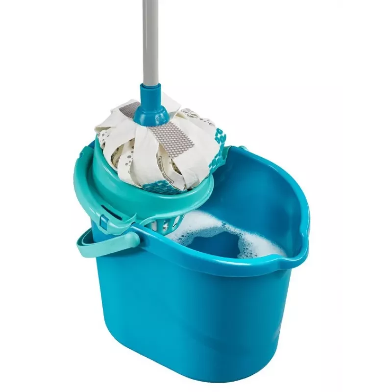 LEIFHEIT 52106 valymo antgalis, medvilnė, pluoštas, sausas ir šlapias, mėlyna, balta