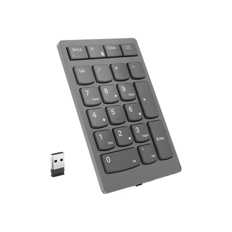 Lenovo 4Y41C33791 skaitmeninis klaviatūros blokas, universalus, RF belaidis, pilka
