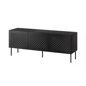 RTV spintelė SIENA 150.5x40x60 juodas matinis