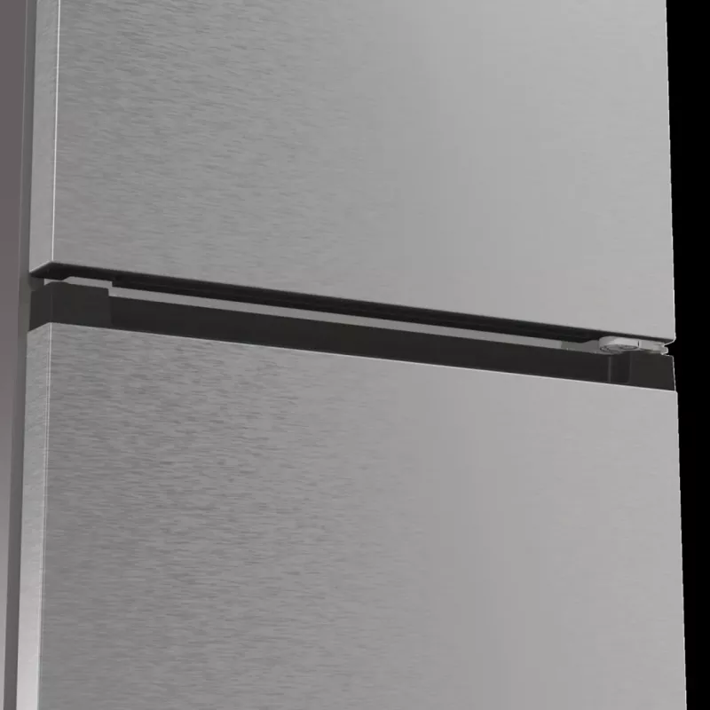 Šaldytuvas su šaldikliu Gorenje NRB620E61X4WFE, laisvai pastatomas, nerūdijančio plieno, bendras tūris 340 L, NoFrost, LED ekranas