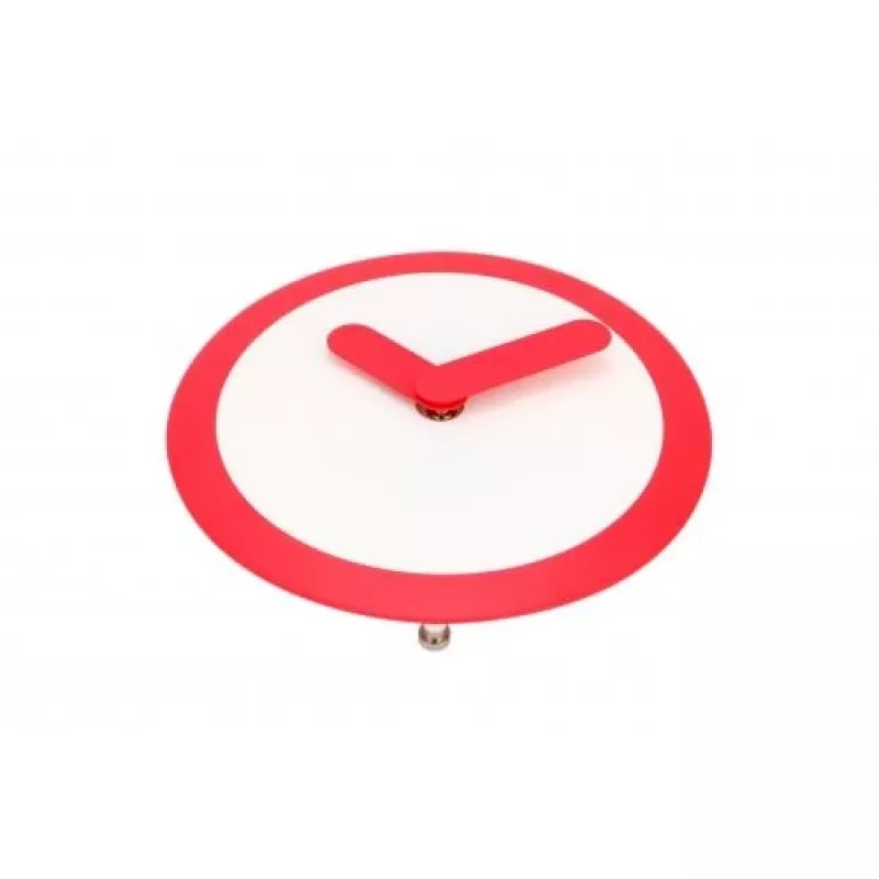 NeXtime laikrodis 2615ro Focus, Ø25 cm, sieninis, baltas/raudonas